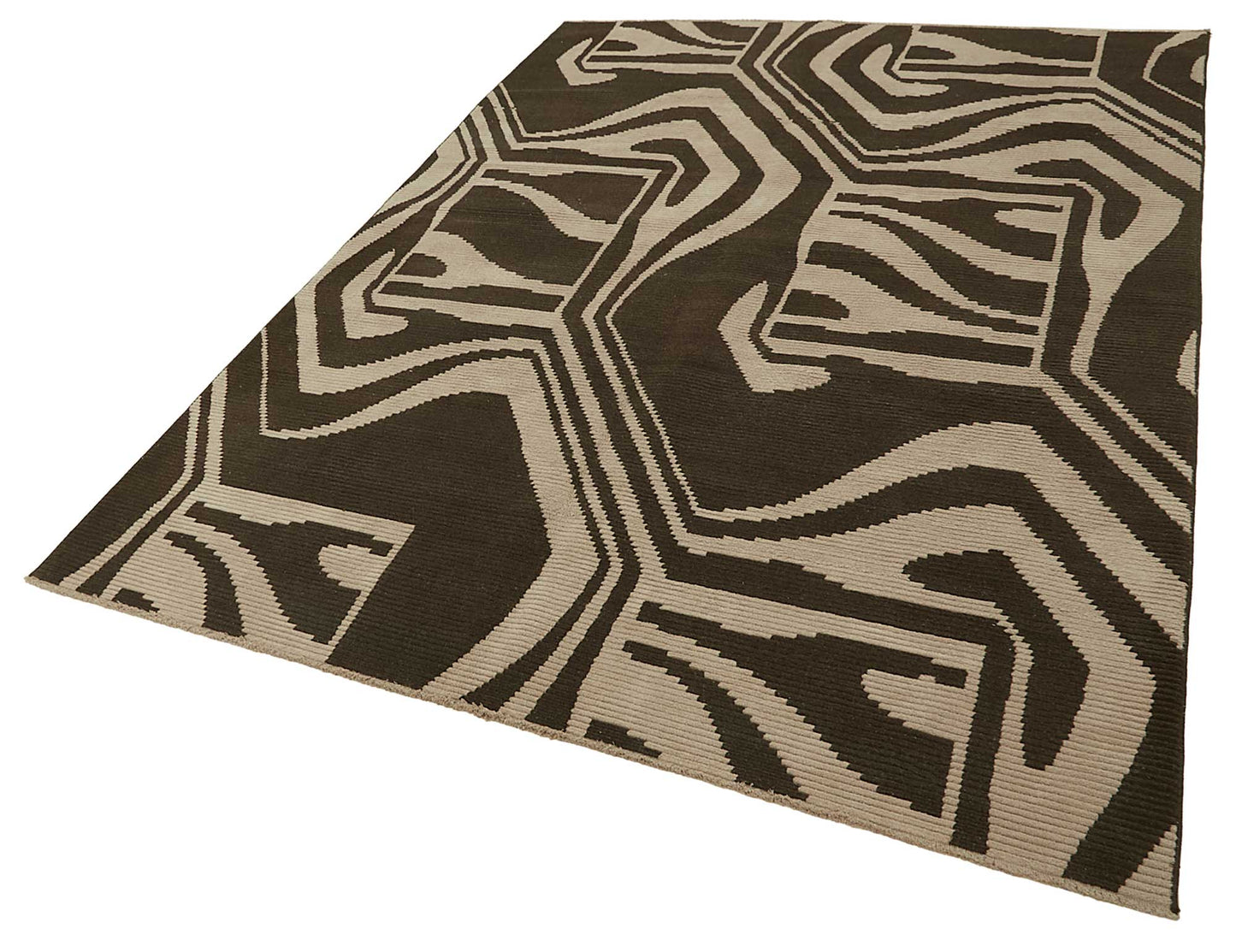 7x10 Hand-Knotted Wool Oushak Rug - 47691