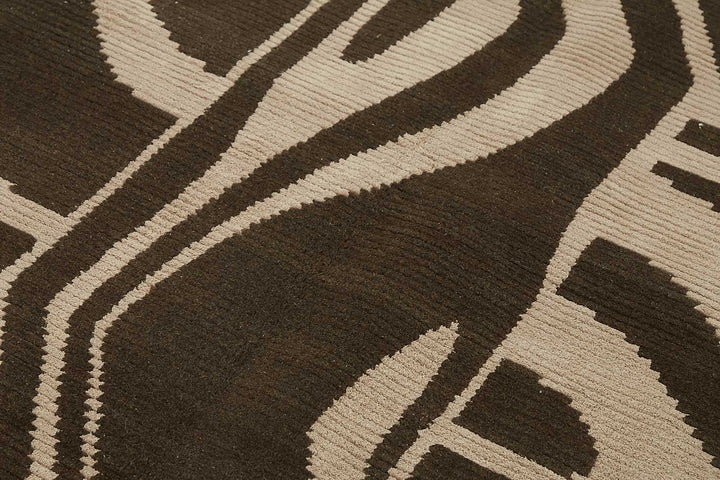 7x10 Hand-Knotted Wool Oushak Rug - 47691