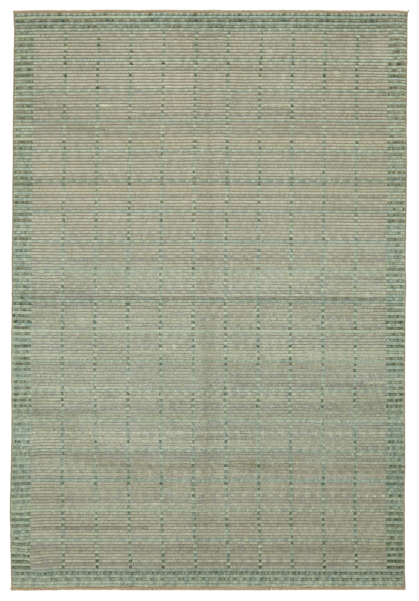 7x10 Hand-Knotted Wool Oushak Rug - 47692