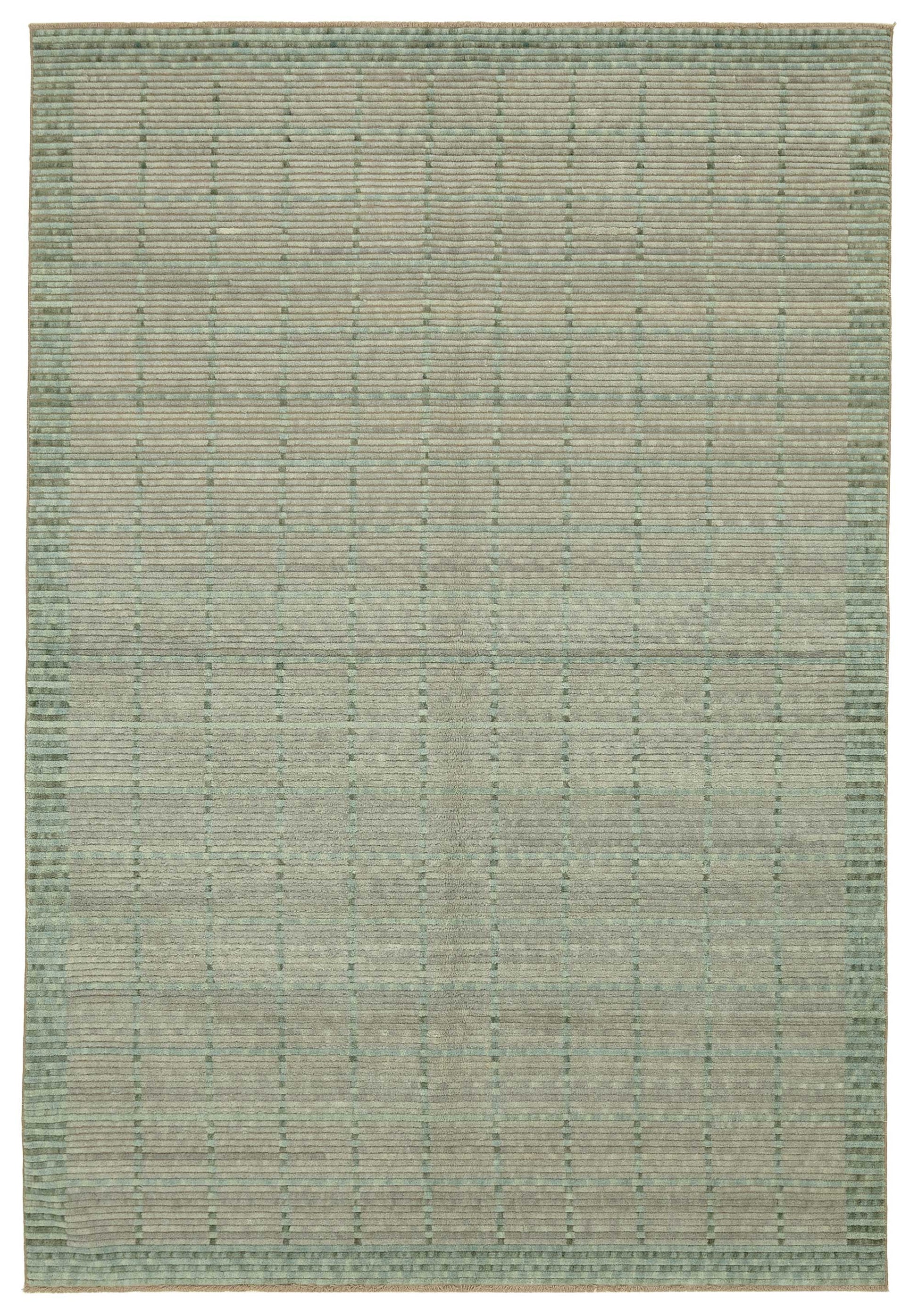 7x10 Hand-Knotted Wool Oushak Rug - 47692