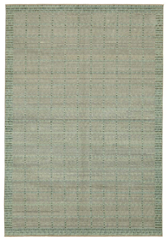 7x10 Hand-Knotted Wool Oushak Rug - 47692