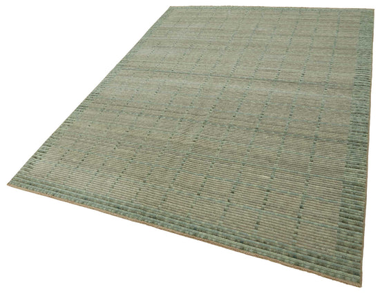 7x10 Hand-Knotted Wool Oushak Rug - 47692