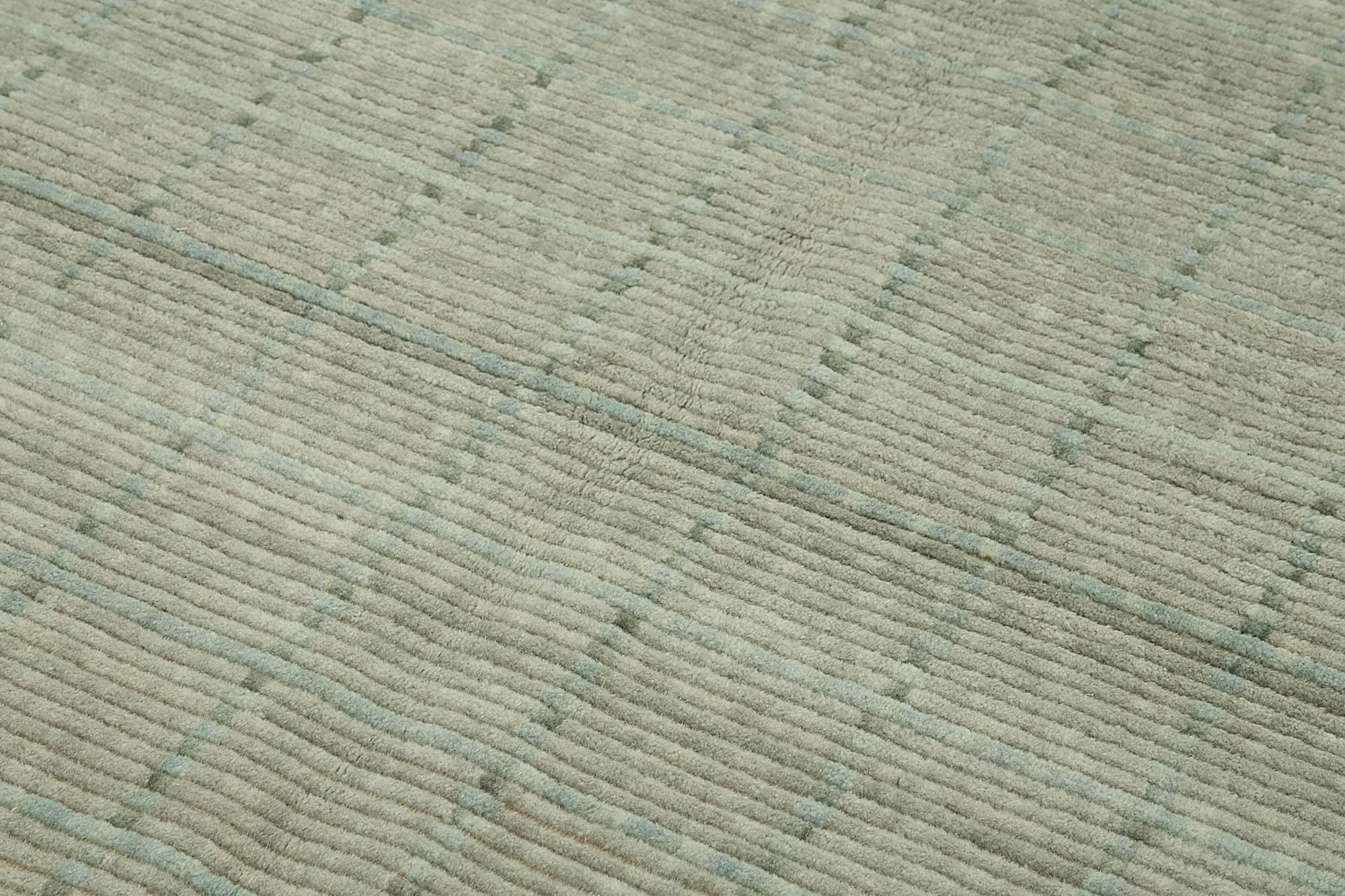 7x10 Hand-Knotted Wool Oushak Rug - 47692