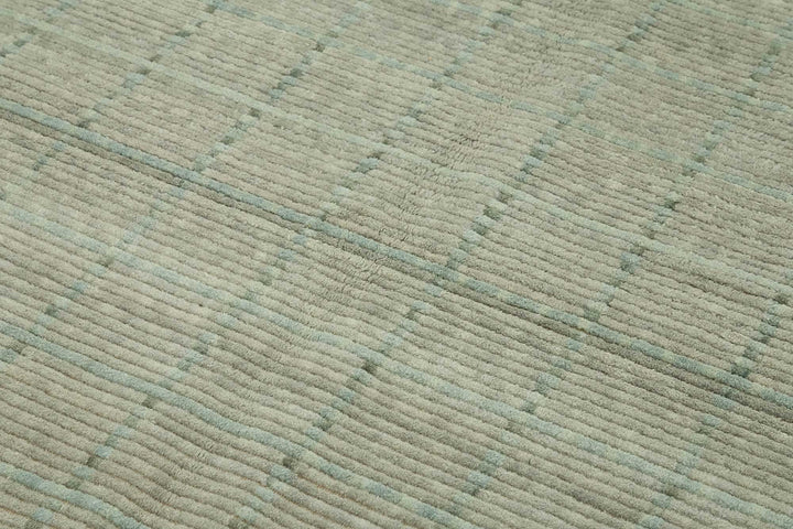 7x10 Hand-Knotted Wool Oushak Rug - 47692