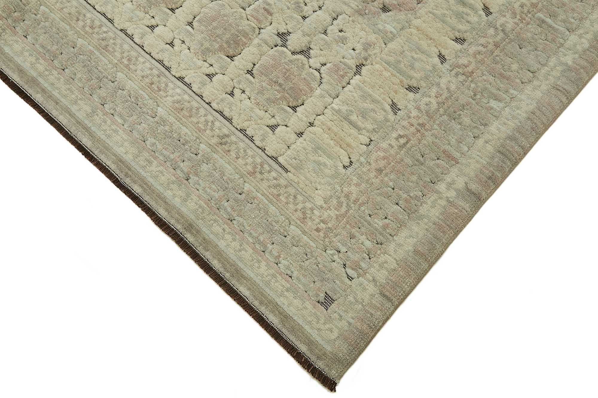 7x10 Hand-Knotted Wool Oushak Rug - 47694