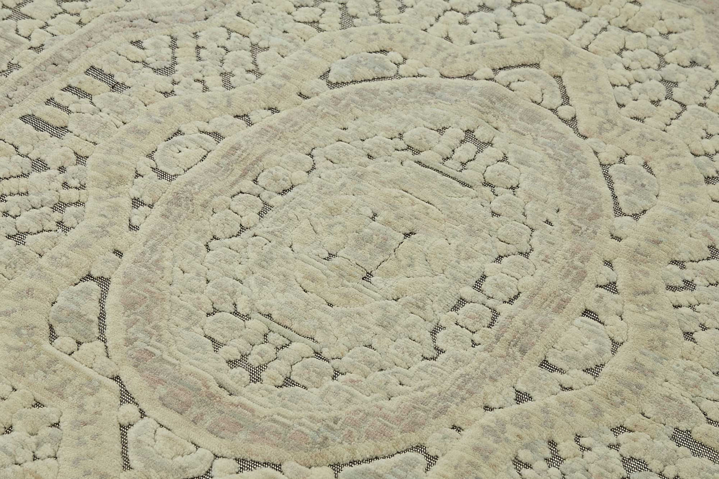 7x10 Hand-Knotted Wool Oushak Rug - 47694