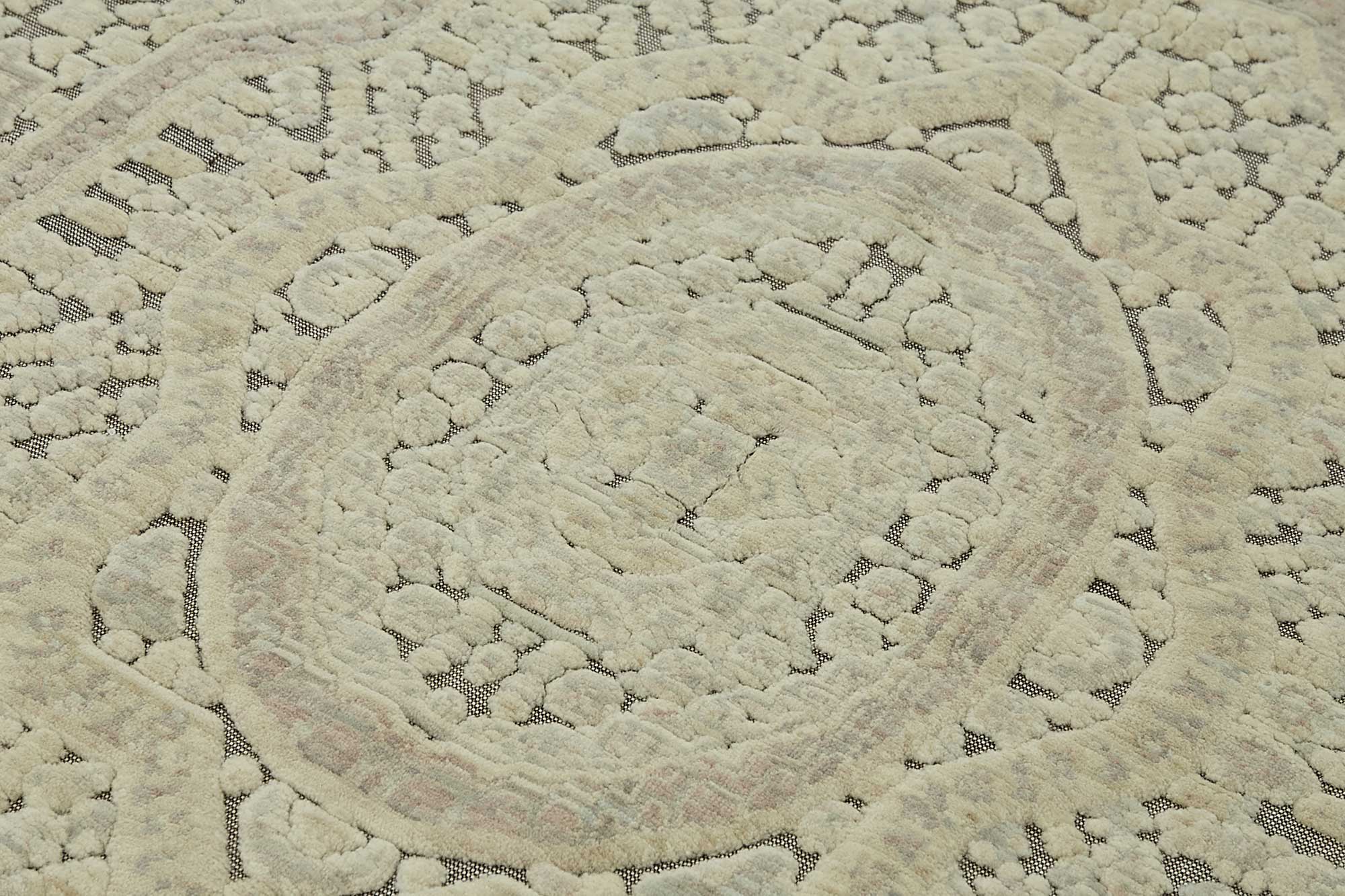 7x10 Hand-Knotted Wool Oushak Rug - 47694