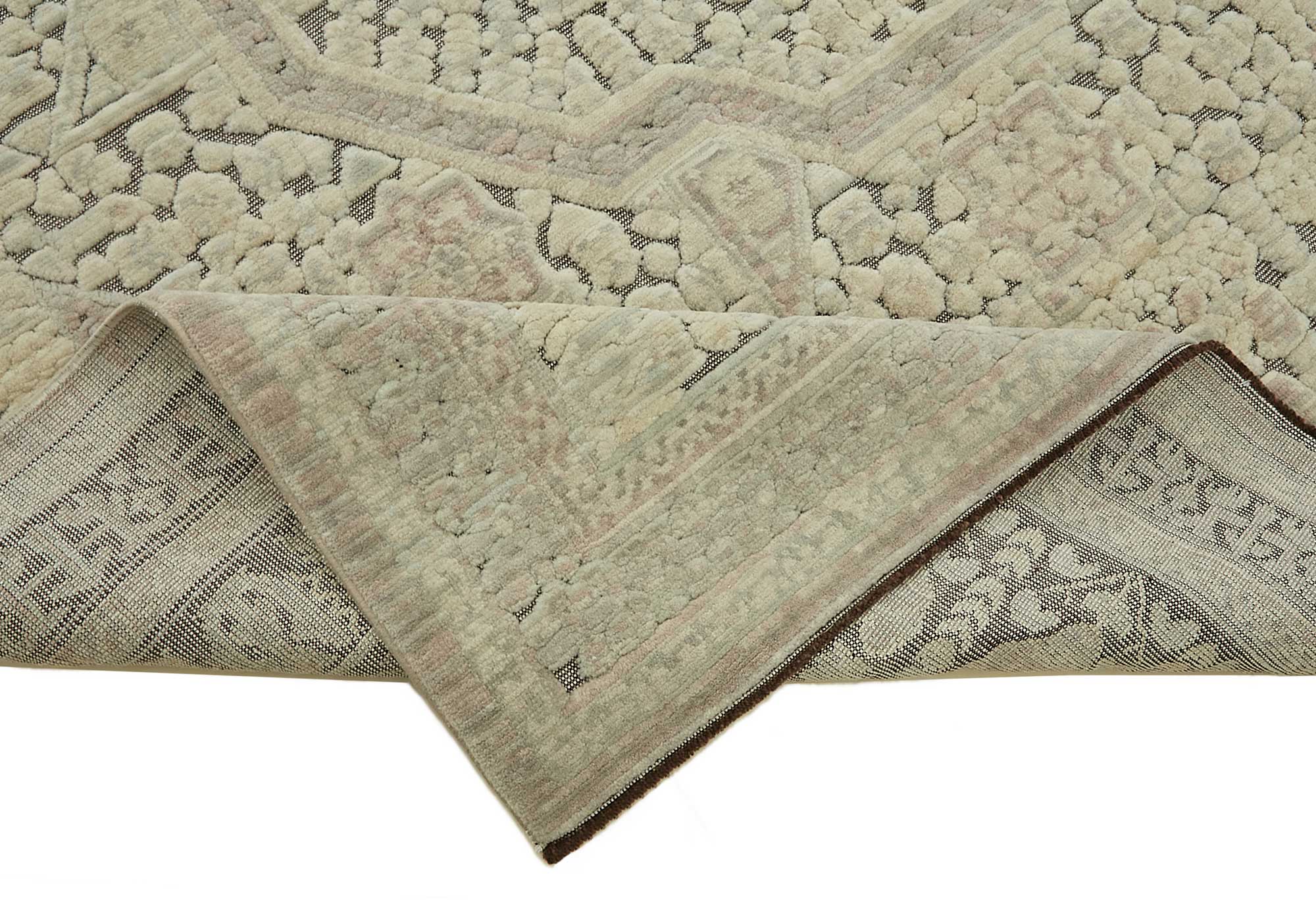 7x10 Hand-Knotted Wool Oushak Rug - 47694