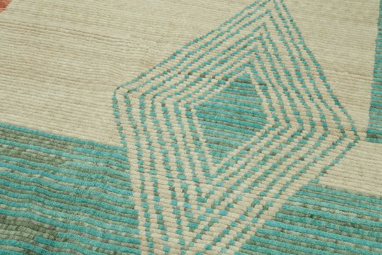 6x10 Hand-Knotted Wool Oushak Rug - 47695
