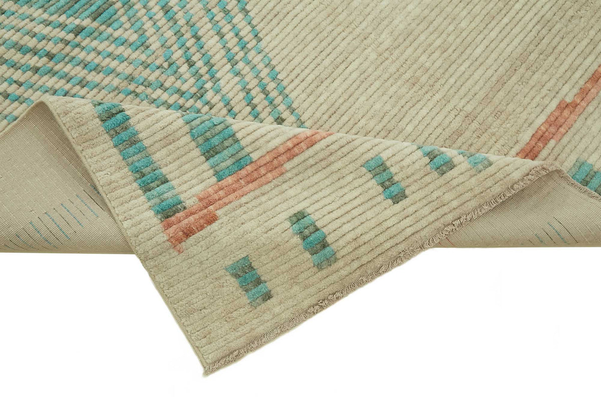 6x10 Hand-Knotted Wool Oushak Rug - 47695