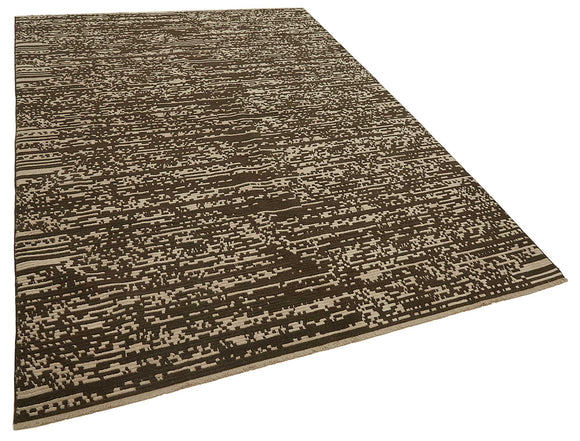 7x9 Hand-Knotted Wool Oushak Rug - 47696
