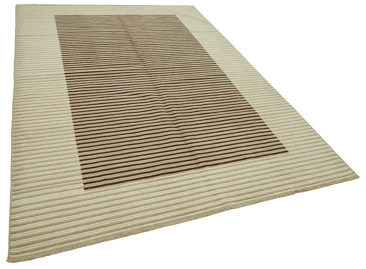 7x9 Hand-Knotted Wool Oushak Rug - 47699
