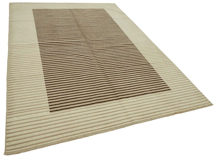7x9 Hand-Knotted Wool Oushak Rug - 47699