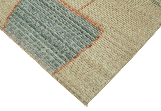 7x10 Hand-Knotted Wool Oushak Rug - 47700