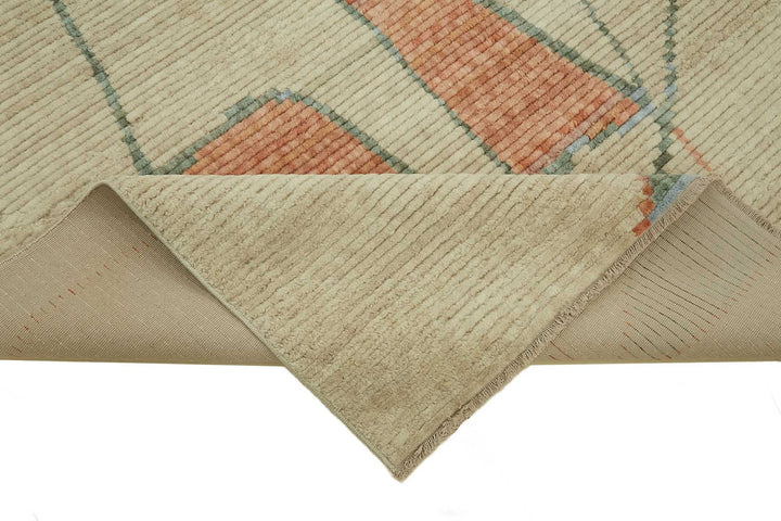 7x10 Hand-Knotted Wool Oushak Rug - 47700