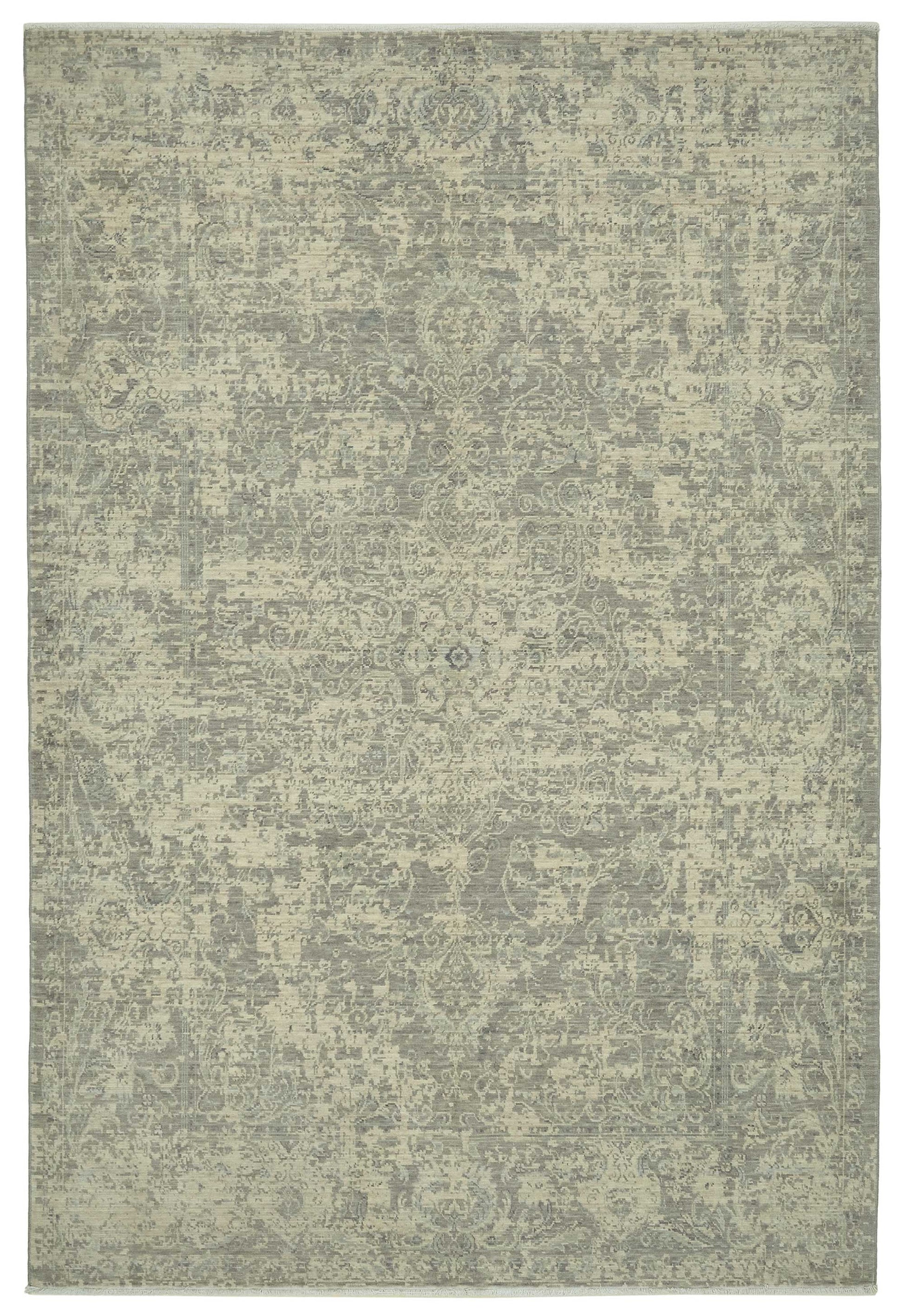 7x10 Hand-Knotted Wool Oushak Rug - 47701