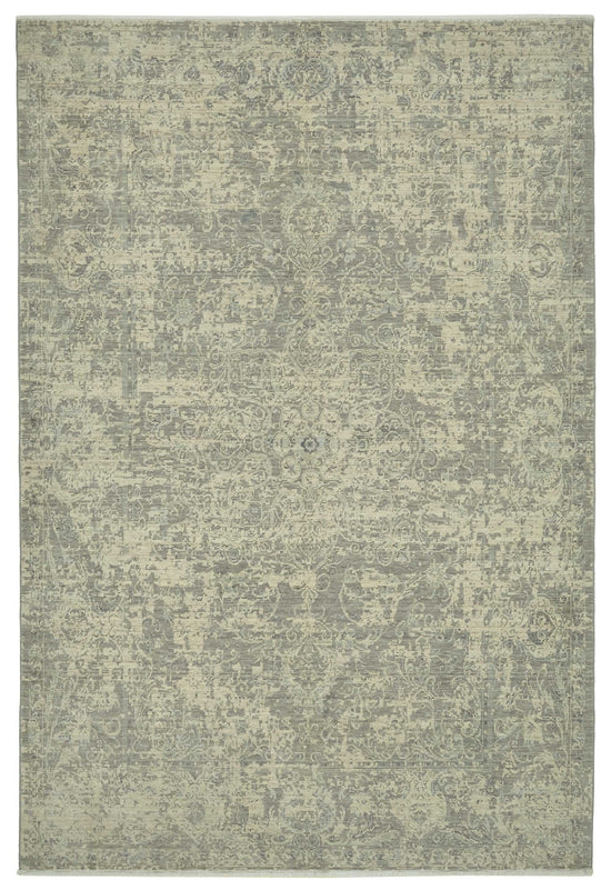 7x10 Hand-Knotted Wool Oushak Rug - 47701