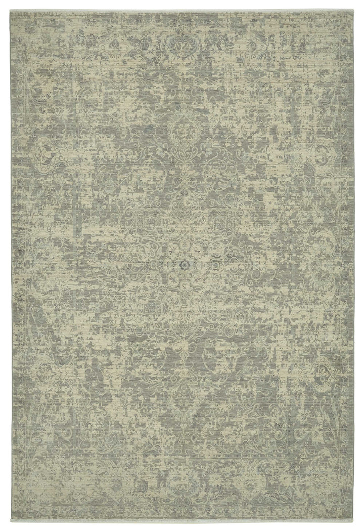 7x10 Hand-Knotted Wool Oushak Rug - 47701