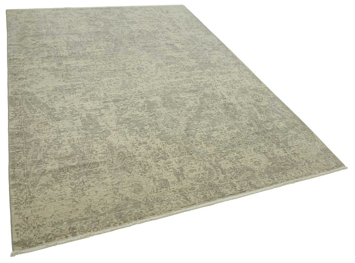 7x10 Hand-Knotted Wool Oushak Rug - 47701