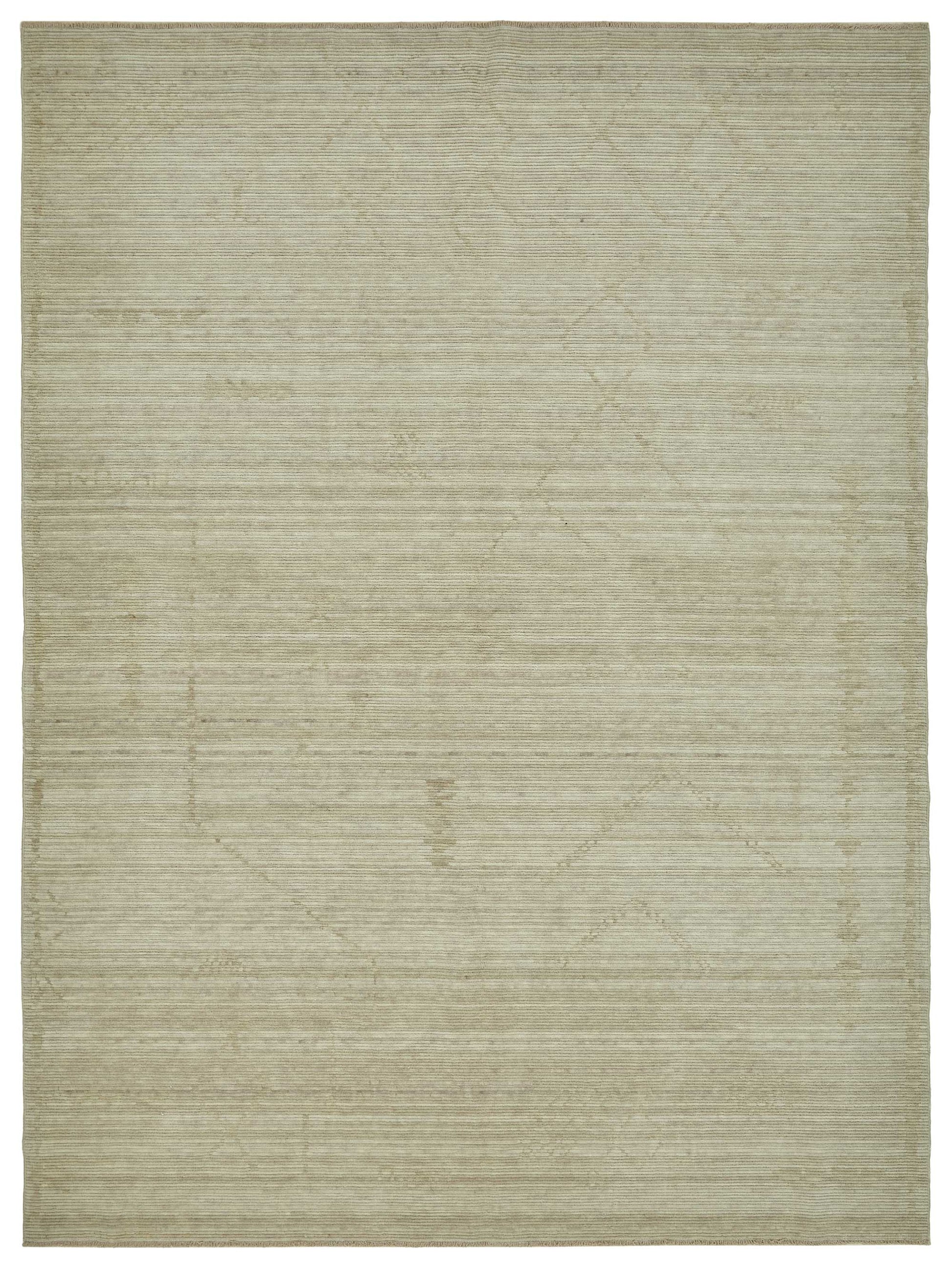 7x10 Hand-Knotted Wool Oushak Rug - 47702