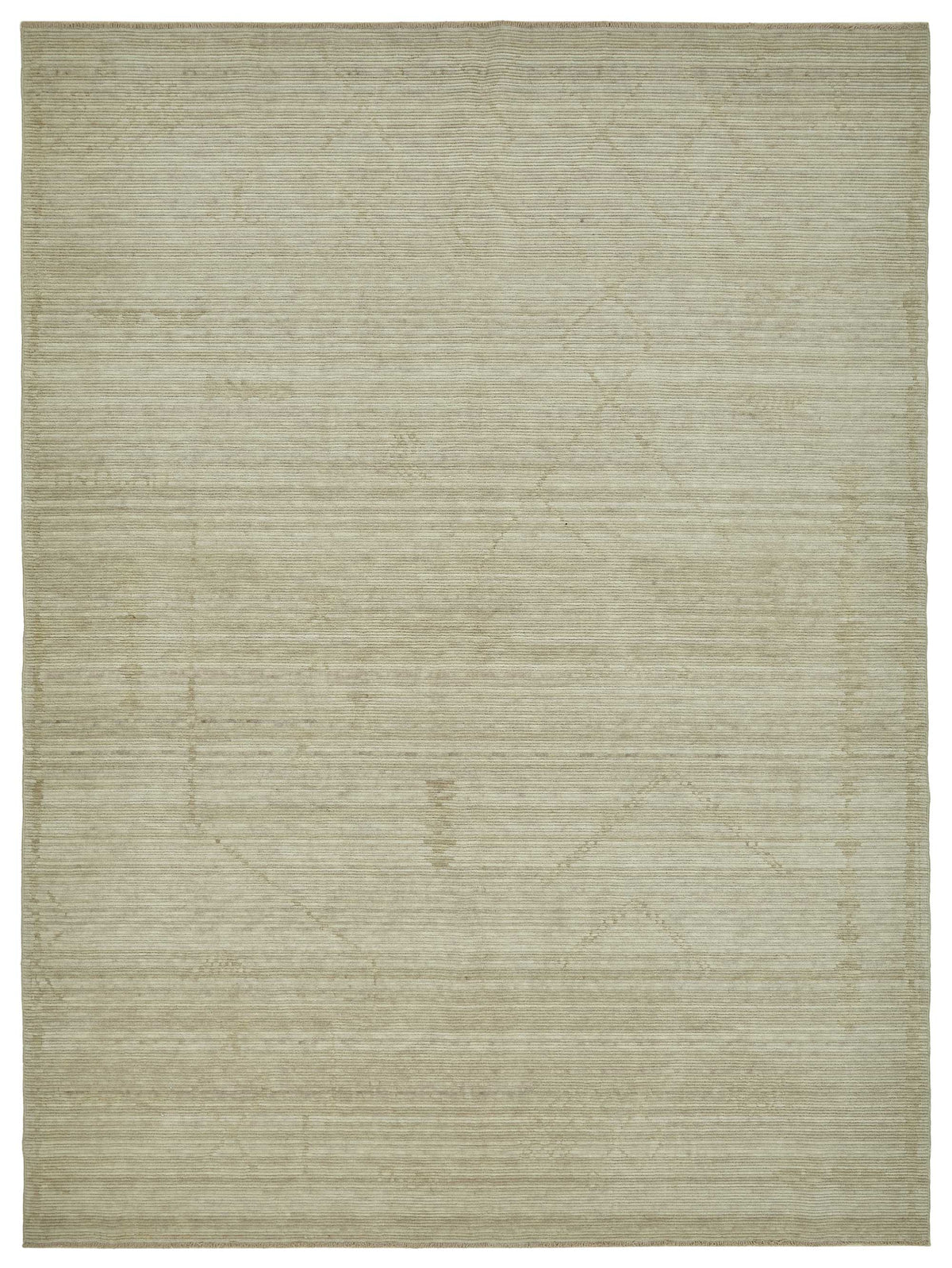 7x10 Hand-Knotted Wool Oushak Rug - 47702