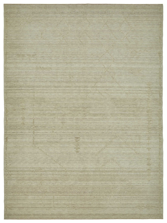 7x10 Hand-Knotted Wool Oushak Rug - 47702