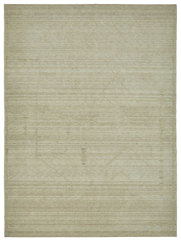 7x10 Hand-Knotted Wool Oushak Rug - 47702