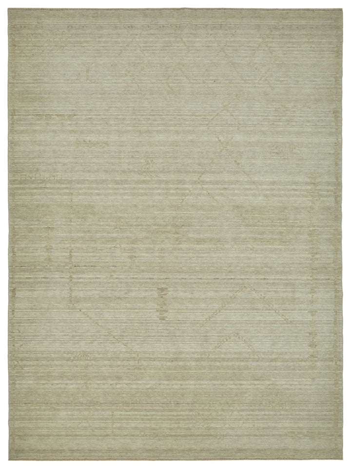7x10 Hand-Knotted Wool Oushak Rug - 47702