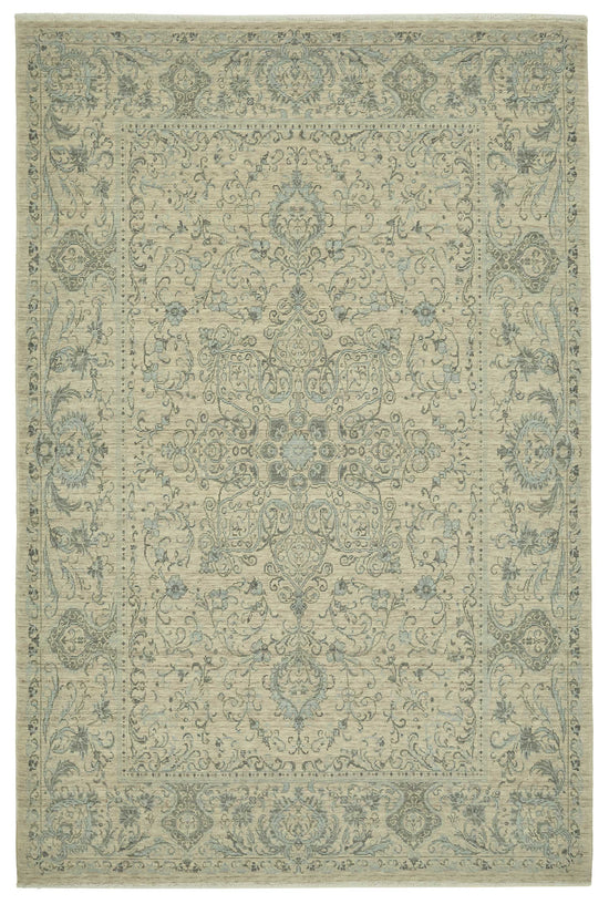 6x10 Hand-Knotted Wool Oushak Rug - 47703
