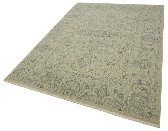 6x10 Hand-Knotted Wool Oushak Rug - 47703