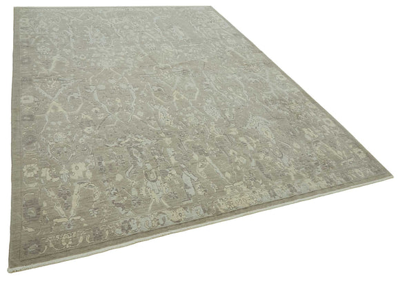 7x10 Hand-Knotted Wool Oushak Rug - 47704