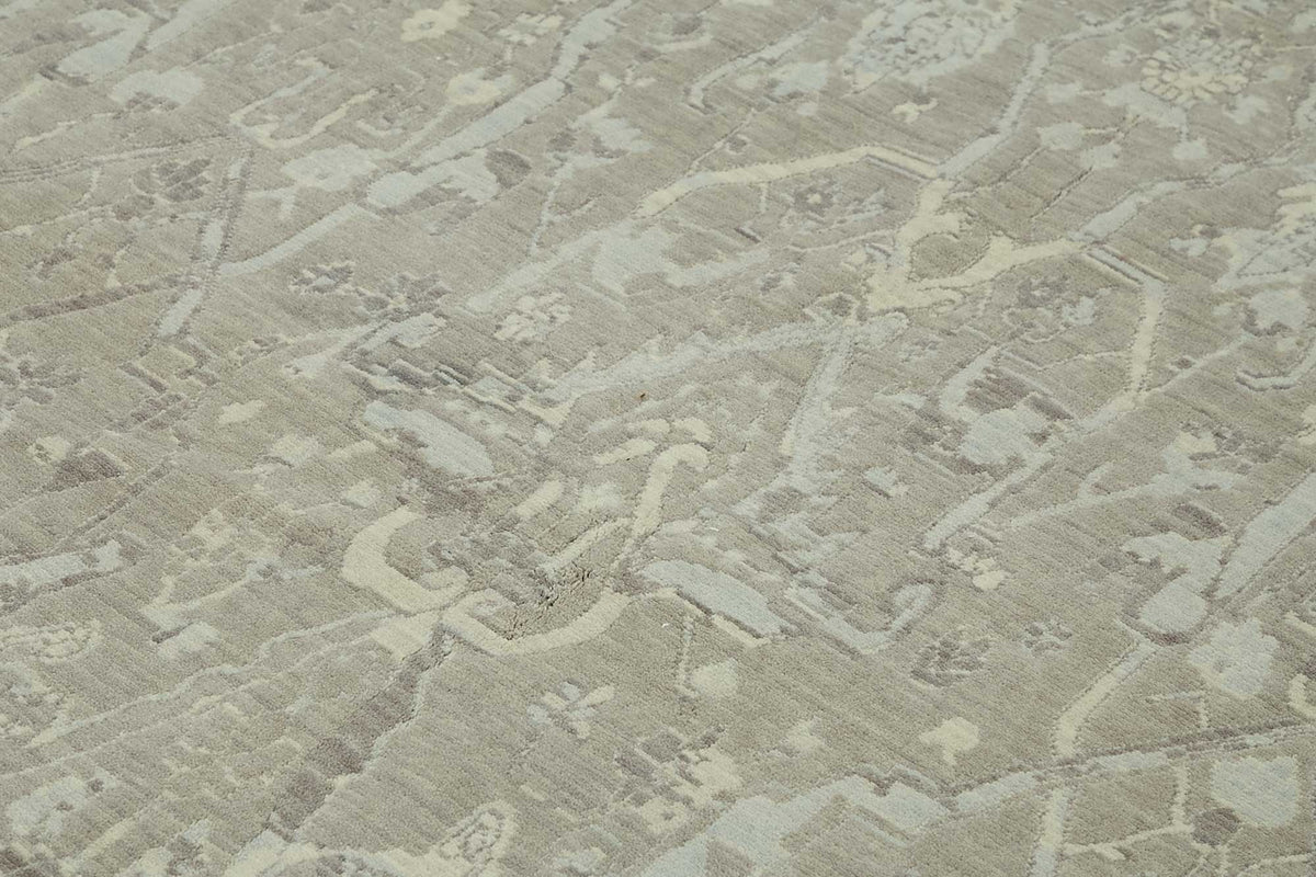 7x10 Hand-Knotted Wool Oushak Rug - 47704