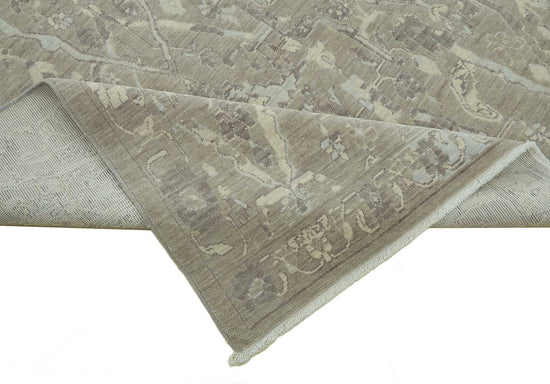 7x10 Hand-Knotted Wool Oushak Rug - 47704