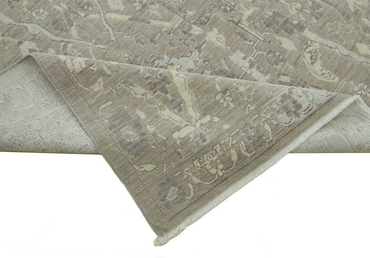 7x10 Hand-Knotted Wool Oushak Rug - 47704