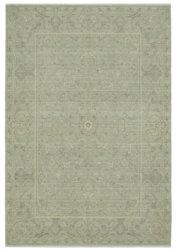 7x10 Hand-Knotted Wool Oushak Rug - 47706