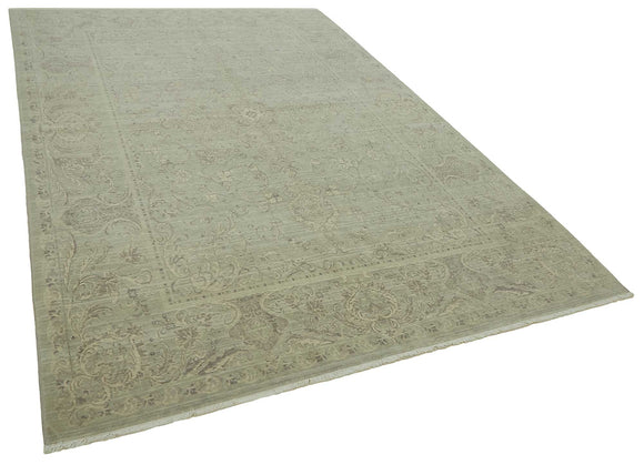 7x10 Hand-Knotted Wool Oushak Rug - 47706
