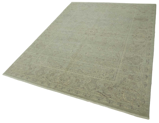 7x10 Hand-Knotted Wool Oushak Rug - 47706