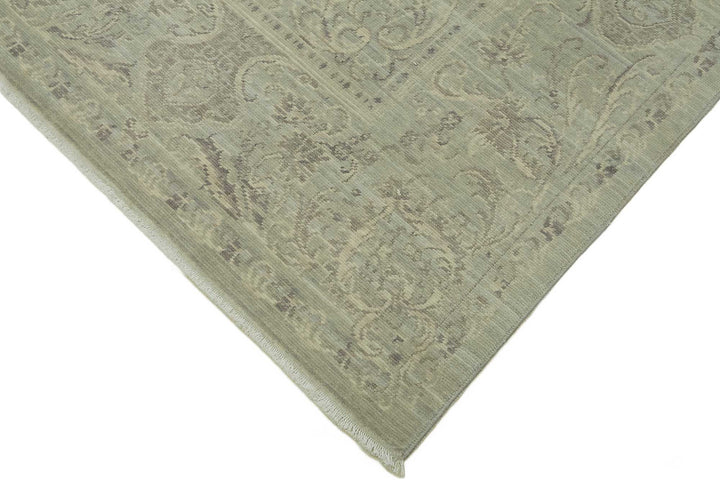 7x10 Hand-Knotted Wool Oushak Rug - 47706