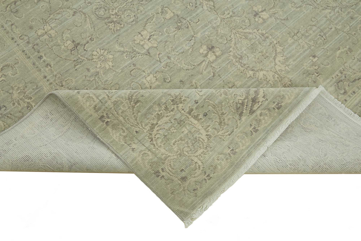 7x10 Hand-Knotted Wool Oushak Rug - 47706