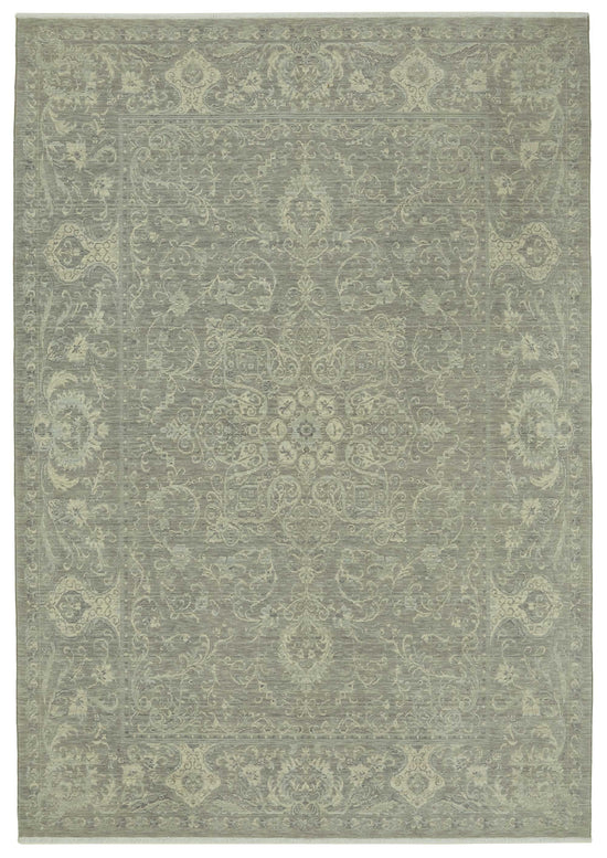 7x10 Hand-Knotted Wool Oushak Rug - 47708