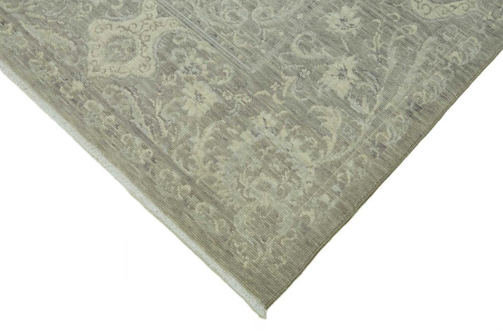 7x10 Hand-Knotted Wool Oushak Rug - 47708