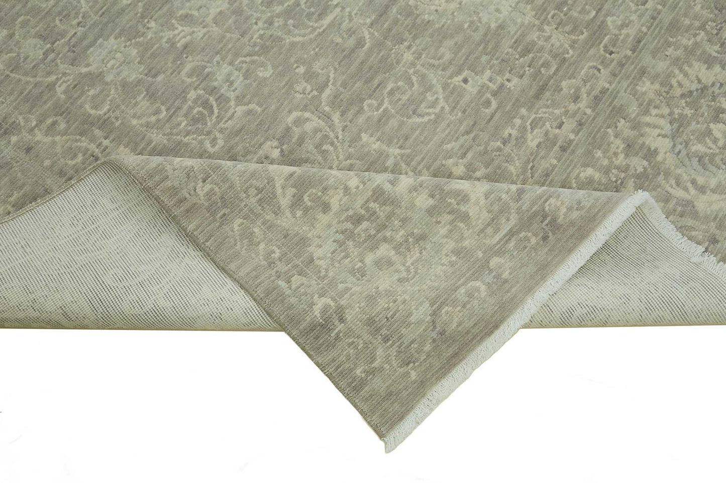 7x10 Hand-Knotted Wool Oushak Rug - 47708