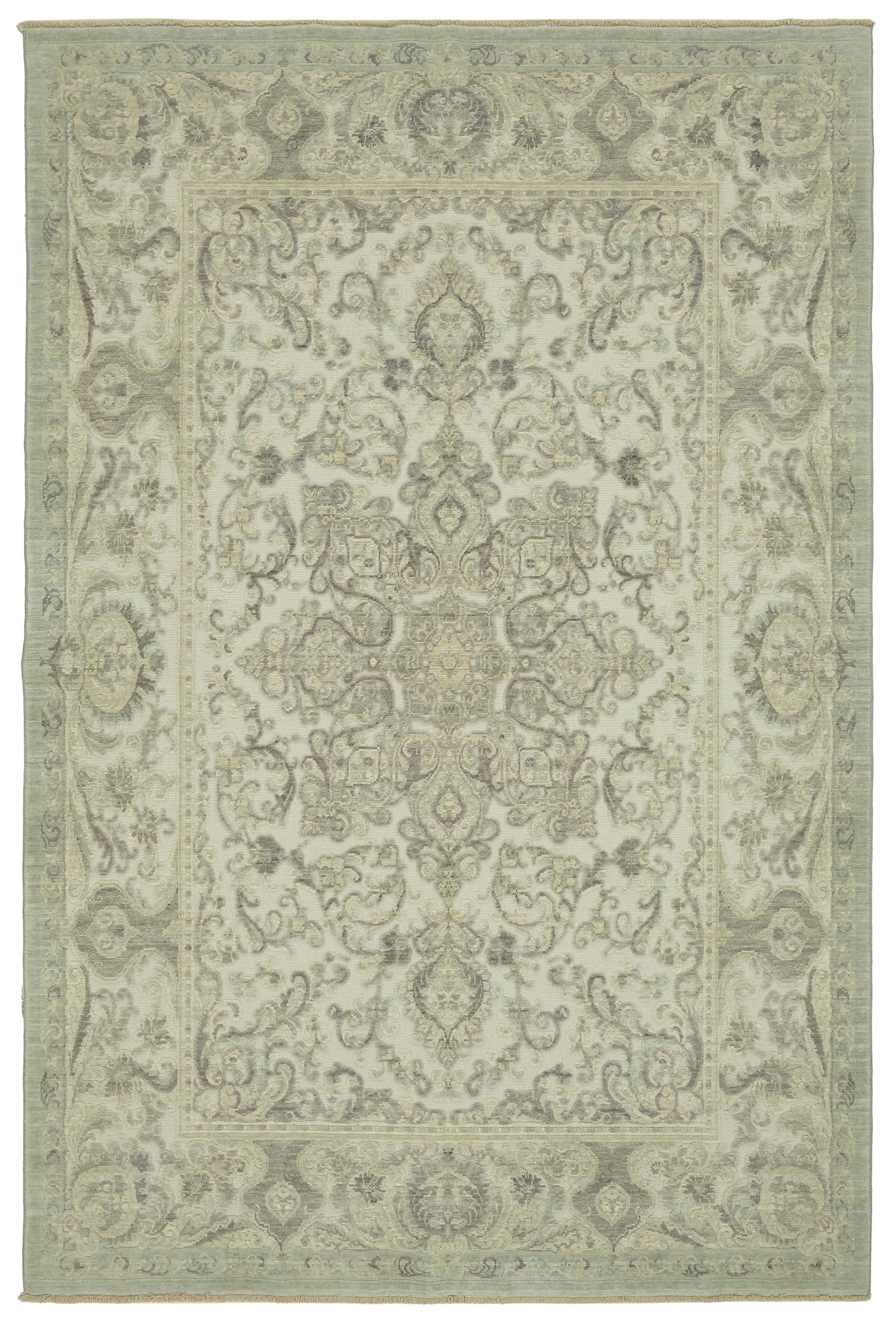 6x10 Hand-Knotted Wool Oushak Rug - 47709