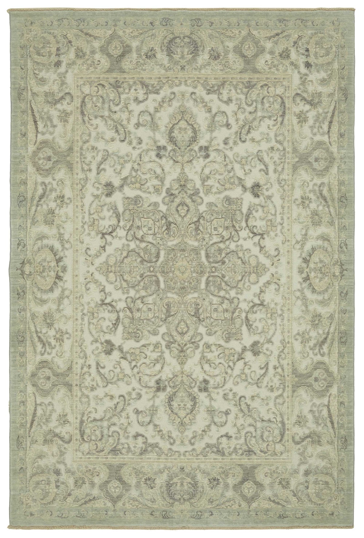6x10 Hand-Knotted Wool Oushak Rug - 47709