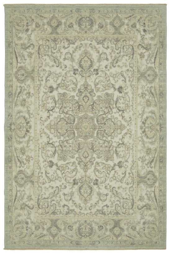 6x10 Hand-Knotted Wool Oushak Rug - 47709