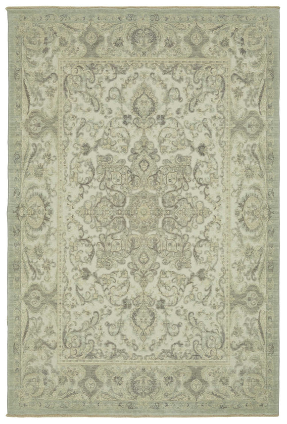 6x10 Hand-Knotted Wool Oushak Rug - 47709