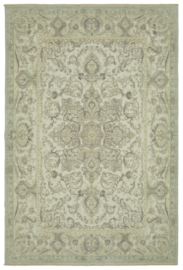 6x10 Hand-Knotted Wool Oushak Rug - 47709