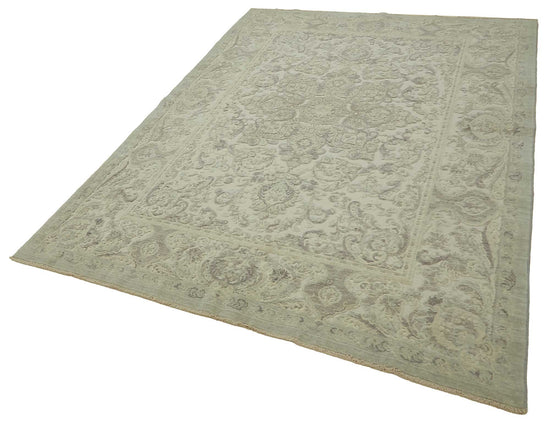 6x10 Hand-Knotted Wool Oushak Rug - 47709
