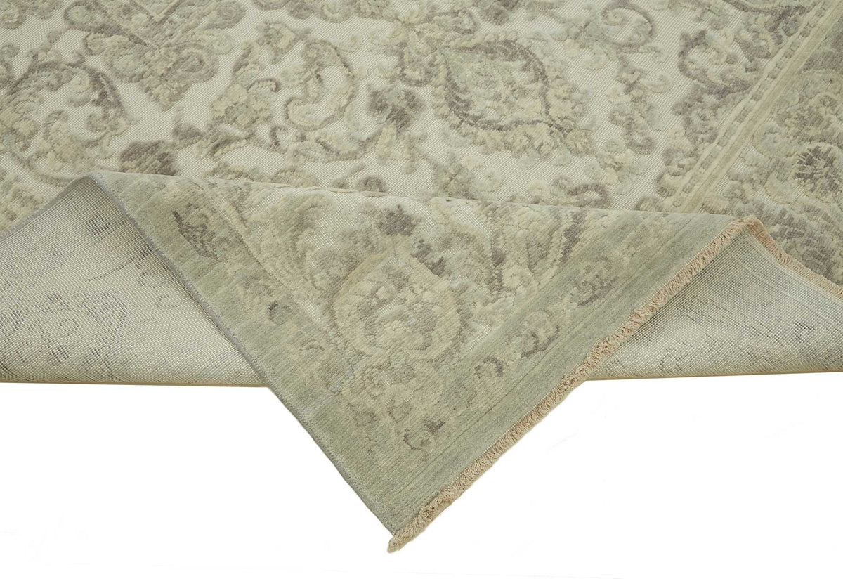 6x10 Hand-Knotted Wool Oushak Rug - 47709
