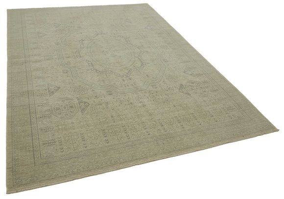 7x10 Hand-Knotted Wool Oushak Rug - 47713